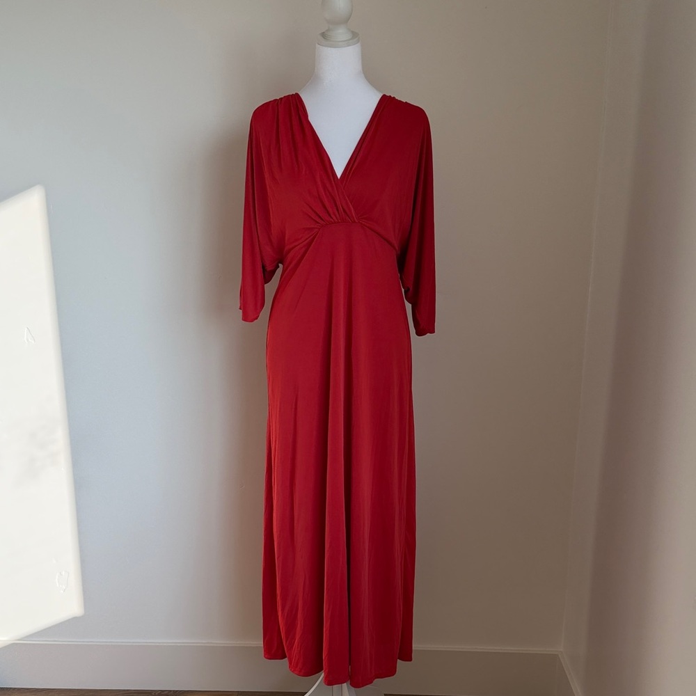 Natori Elegant Red silky Dress